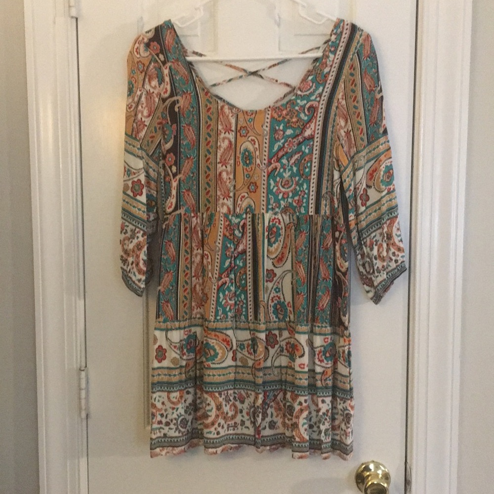 Paisley mini dress/tunic by umgee